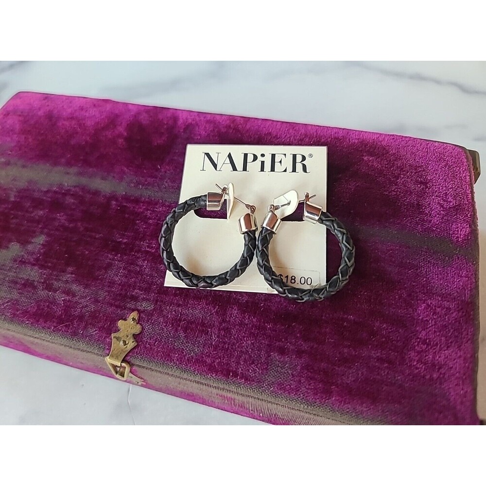 Napier Full Circle Hoop Earrings, NWT